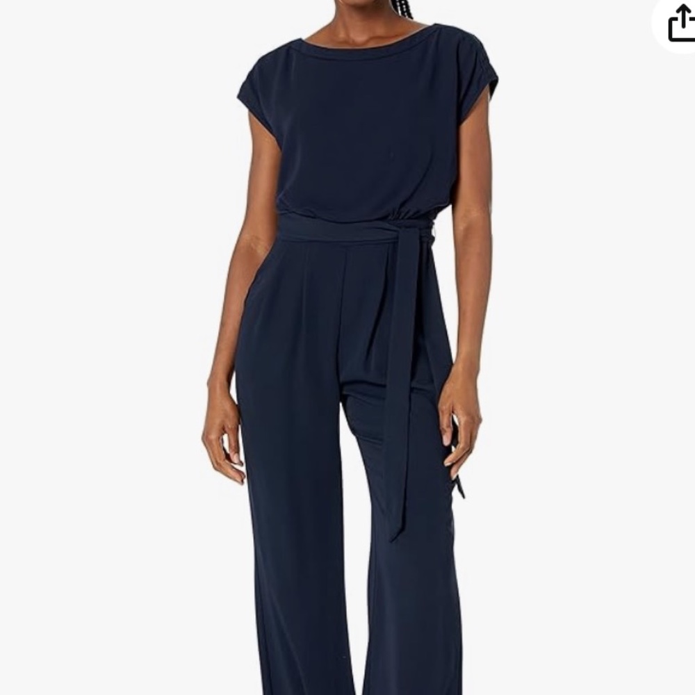 Eliza J Cap Sleeve Wide Leg Jumpsuit